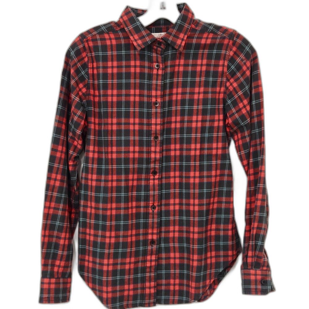 Filson Womens XS Lightweight Alaskan Guide Shirt Red Plaid soft cotton outdoors